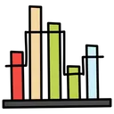 Free Statistiques Infographie Graphique A Barres Segmente Icône