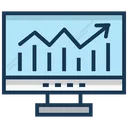 Free Graphique En Ligne Infographie En Ligne Graphique A Barres Icône