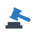 Free Law Court Hammer Icon