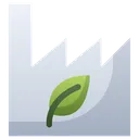 Free Green Factory Eco Icon