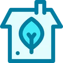 Free Green Green House House Icon
