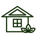 Free Green House Nature Icon