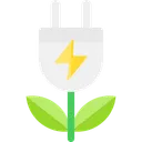 Free Green Plug  Icon