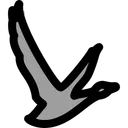 Free Grey goose Logo Icon - Download in Dual Tone Style