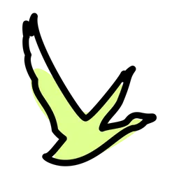 Free Grey goose Logo Icon - Download in Colored Outline Style