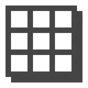 Free Grid Bevel Icon