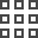 Free Grid Small O Icon