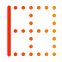 Free Grid Dots Left Align Layout Icon