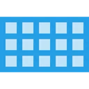 Free Grid Tool Rectangle Icon