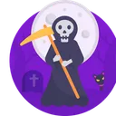 Free Halloween Grim Reaper Scary Icon