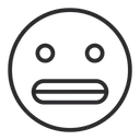 Free Artboard Grimacing Face Smile With Teeth Icon