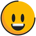 Free Emoticon Emoji Grinning Icon