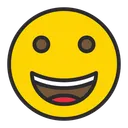 Free Grinning Face  Icon