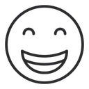 Free Artboard Grinning Face With Smiling Eyes Happy Icon