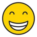 Free Grinning Face With Smiling Eyes  Icon