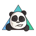 Free Grinning Panda  Icon