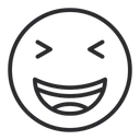 Free Artboard Grinning Squinting Face Laughing Icon