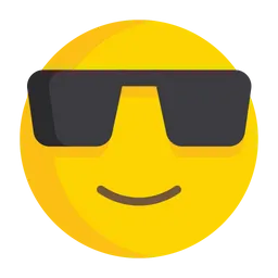 Free サングラスをかけた笑顔 Emoji アイコン