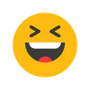 Free Grinning Squinting Face Emotion Emoticon Icon