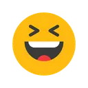 Free Grinning Squinting Face Emotion Emoticon Icon