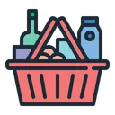 Free Groceries Basket Cart Icon