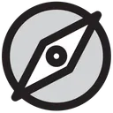 Free Group Compass Direction Icon