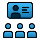 Free Group Discussion Teaching Learning Icon