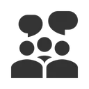Free Group Discussion Group Discussion Icon