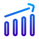 Free Grow Up Growth Analytics Icon