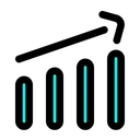 Free Grow Up Growth Analytics Icon