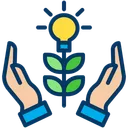 Free Grow Idea Creative Idea Support Plant Icon