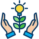 Free Grow Idea Creative Idea Support Plant Icon