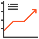 Free Line Graph Up Icon