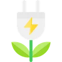 Free Grüner Stecker  Symbol