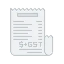 Free Gst Bill Tax Icon