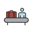 Free Guard Checking Briefcase Bag Suitcase Icon