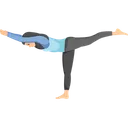 Free Guerrero Tres Virabhadrasana Icono