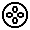 Free Gurkenscheibe  Symbol