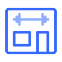 Free Gym Place Fitness Exercise Icon