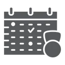 Free Sport Schedule Training Icon