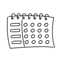 Free Black Line Habit Tracker Illustration Habit Tracker Device Icon