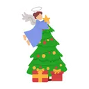 Free Hada de navidad  Icono