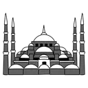 Free Black Monochrome Hagia Sophia Illustration Landmarks Icons アイコン