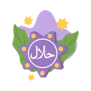 Free Halal sign  Icon