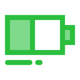 Free Half battery  Icon