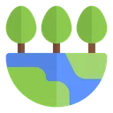 Free Half earth forest  Icon