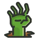Free Halloween Zombie Hand Icon
