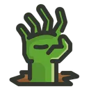 Free Halloween Zombie Hand Symbol