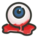 Free Halloween Bloody Eyeball Icon