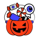 Free Halloween-Süßigkeiten  Symbol